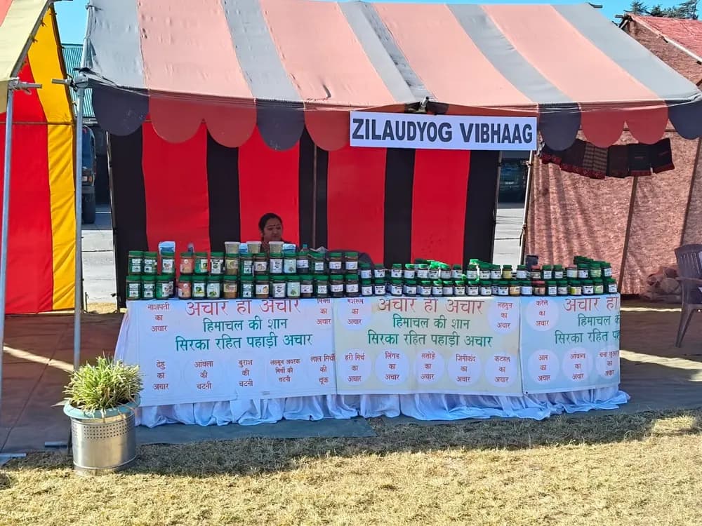 RSFP stall at a Zila Udyog fair