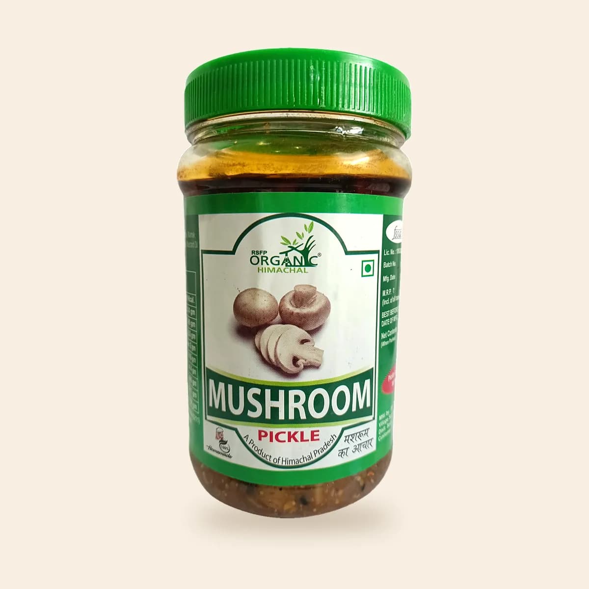 Mushroom Pickle jar